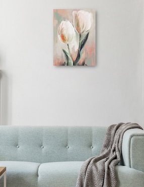Cuadro decorativo Duetos de Tulipanes I técnica mixta Cuadros Jr Floración