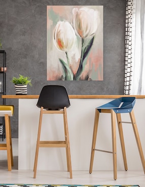 Cuadro decorativo Duetos de Tulipanes I técnica mixta Cuadros Jr Floración