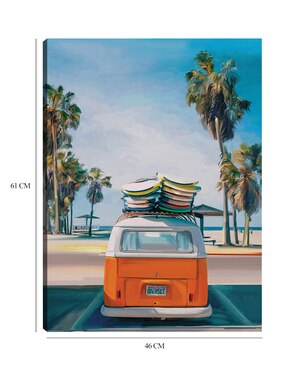 Cuadro decorativo Día de Playa Retro II técnica mixta Cuadros Jr Vintage