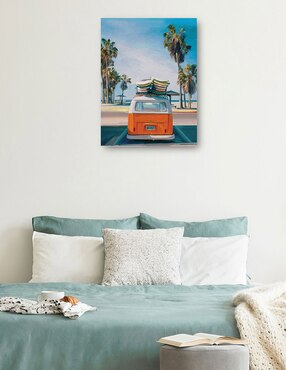 Cuadro decorativo Día de Playa Retro II técnica mixta Cuadros Jr Vintage
