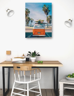 Cuadro decorativo Día de Playa Retro II técnica mixta Cuadros Jr Vintage