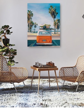 Cuadro decorativo Día de Playa Retro II técnica mixta Cuadros Jr Vintage