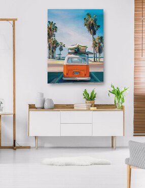 Cuadro decorativo Día de Playa Retro II técnica mixta Cuadros Jr Vintage