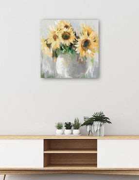 Cuadro decorativo Días Soleados técnica mixta Cuadros Jr Girasoles