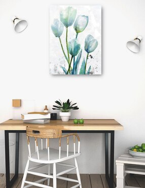 Cuadro decorativo Encuentro de tulipanes II técnica mixta Cuadros Jr Floración