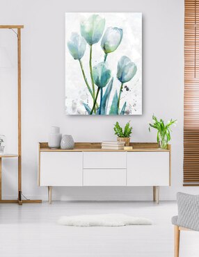 Cuadro decorativo Encuentro de tulipanes II técnica mixta Cuadros Jr Floración