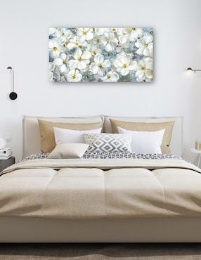 Cuadro decorativo Esencia Blanca técnica mixta Cuadros Jr Primavera
