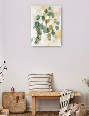 Cuadro decorativo Eucalipto I Cultivo técnica mixta Cuadros Jr Primavera