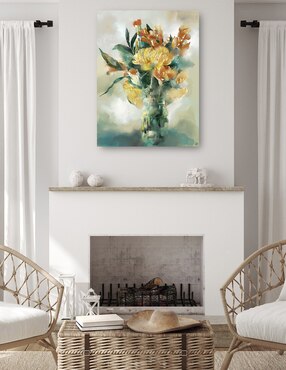 Cuadro decorativo Esplendor técnica mixta Cuadros Jr Floreros