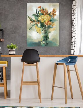 Cuadro decorativo Esplendor técnica mixta Cuadros Jr Floreros