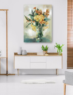 Cuadro decorativo Esplendor técnica mixta Cuadros Jr Floreros