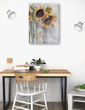 Cuadro decorativo Espejismo de girasol técnica mixta Cuadros Jr Girasoles