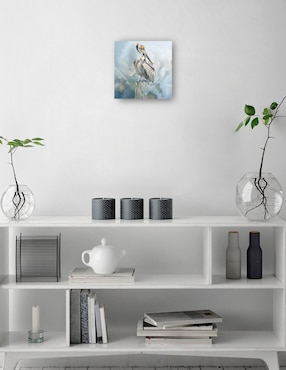 Cuadro decorativo Encaramado en el paraíso técnica mixta Cuadros Jr Aves Silvestres