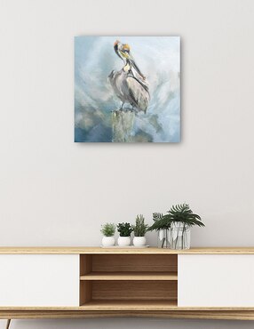 Cuadro decorativo Encaramado en el paraíso técnica mixta Cuadros Jr Aves Silvestres