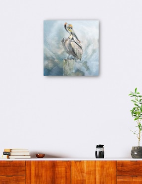 Cuadro decorativo Encaramado en el paraíso técnica mixta Cuadros Jr Aves Silvestres