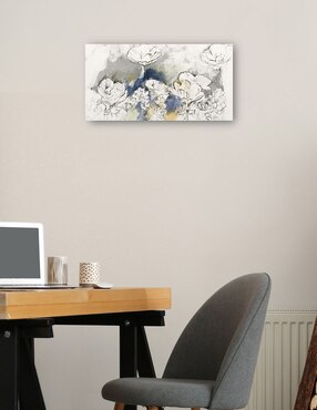 Cuadro decorativo Estudio de flores silvestres técnica mixta Cuadros Jr Primavera