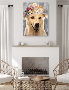 Cuadro decorativo Flor de poder VI técnica mixta Cuadros Jr Arreglo Floral