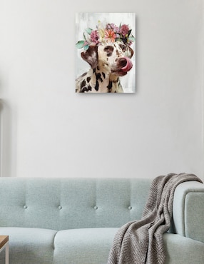 Cuadro decorativo Flor de poder III técnica mixta Cuadros Jr Animales Domésticos