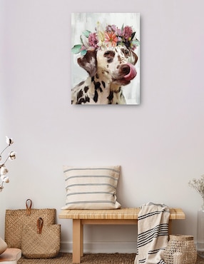 Cuadro decorativo Flor de poder III técnica mixta Cuadros Jr Animales Domésticos