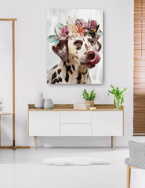 Cuadro decorativo Flor de poder III técnica mixta Cuadros Jr Animales Domésticos