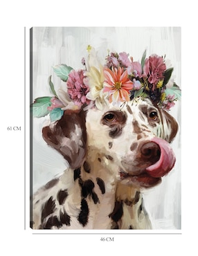 Cuadro decorativo Flor de poder III técnica mixta Cuadros Jr Animales Domésticos