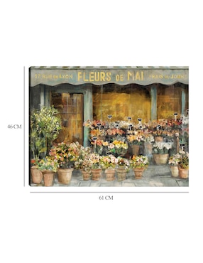 Cuadro decorativo Flores de mayo técnica mixta Cuadros Jr Arreglo Floral