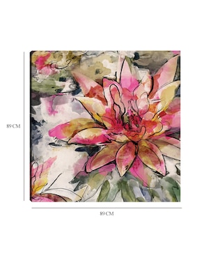 Cuadro decorativo Flor de loto técnica mixta Cuadros Jr Floración