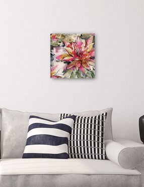 Cuadro decorativo Flor de loto técnica mixta Cuadros Jr Floración