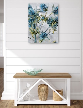 Cuadro decorativo Flores índigo técnica mixta Cuadros Jr Floración