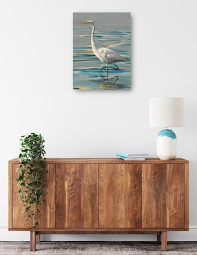 Cuadro decorativo Garceta vespertina II técnica mixta Cuadros Jr Aves Silvestres