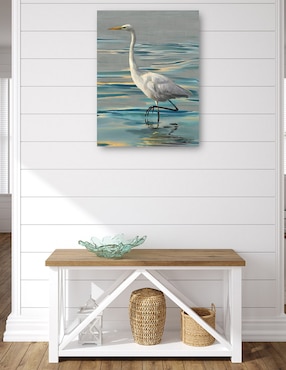 Cuadro decorativo Garceta vespertina II técnica mixta Cuadros Jr Aves Silvestres