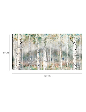 Cuadro decorativo Gracia de primavera técnica mixta Cuadros Jr Bosques