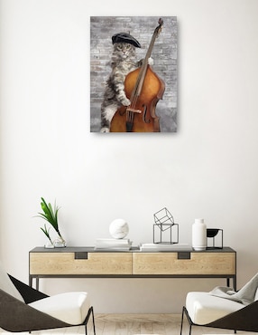 Cuadro decorativo Gatos de Jazz III técnica mixta Cuadros Jr Animales Domésticos
