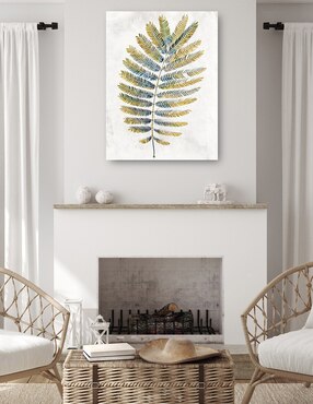 Cuadro decorativo Helechos opulentos I técnica mixta Cuadros Jr Floración