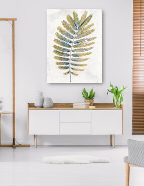 Cuadro decorativo Helechos opulentos I técnica mixta Cuadros Jr Floración