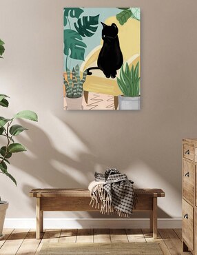 Cuadro decorativo Gatos de la selva II técnica mixta Cuadros Jr Animales Domésticos