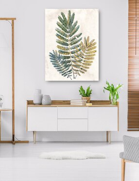 Cuadro decorativo Helechos opulentos III técnica mixta Cuadros Jr Botánico