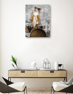 Cuadro decorativo Gatos de Jazz II técnica mixta Cuadros Jr Animales Domésticos