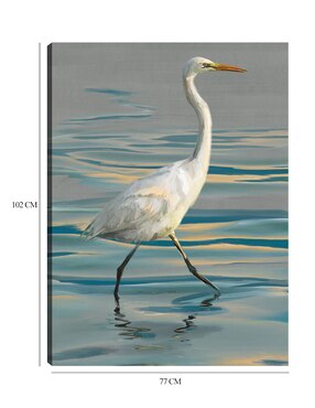 Cuadro decorativo Garceta vespertina I técnica mixta Cuadros Jr Aves Silvestres
