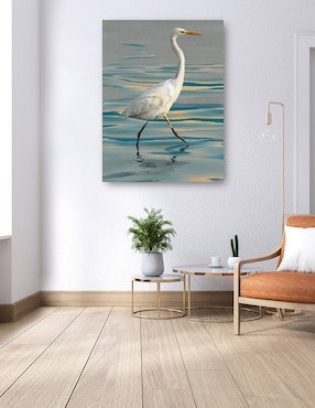 Cuadro decorativo Garceta vespertina I técnica mixta Cuadros Jr Aves Silvestres