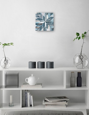 Cuadro decorativo Galería Barnwood Azul técnica mixta Cuadros Jr Formas