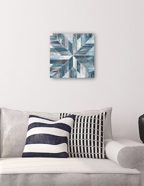 Cuadro decorativo Galería Barnwood Azul técnica mixta Cuadros Jr Formas