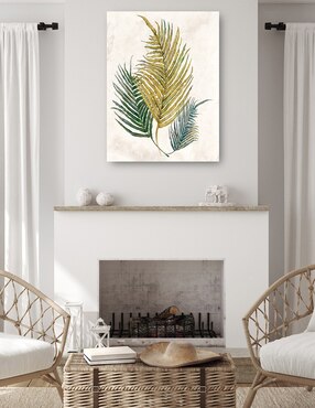 Cuadro decorativo Helechos opulentos IV técnica mixta Cuadros Jr Floración