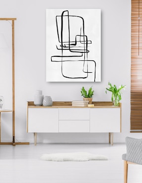 Cuadro decorativo Garabatos II técnica mixta Cuadros Jr Formas