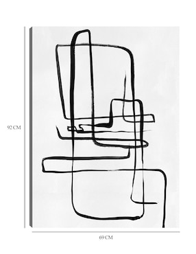 Cuadro decorativo Garabatos II técnica mixta Cuadros Jr Formas