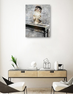 Cuadro decorativo Gatos de Jazz I técnica mixta Cuadros Jr Animales Domésticos
