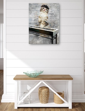 Cuadro decorativo Gatos de Jazz I técnica mixta Cuadros Jr Animales Domésticos