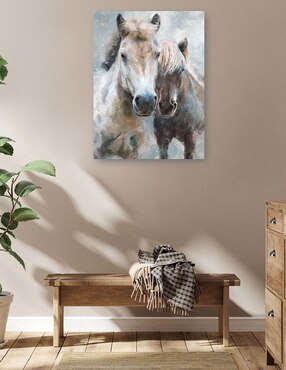 Cuadro decorativo Hermanos técnica mixta Cuadros Jr Animales Domésticos