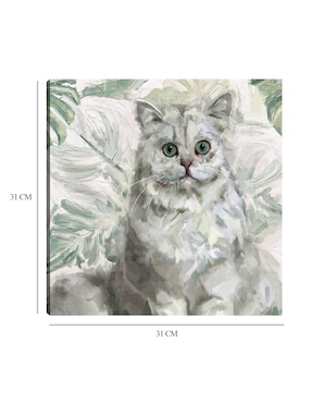 Cuadro decorativo Isla Kitties II técnica mixta Cuadros Jr Animales Domésticos