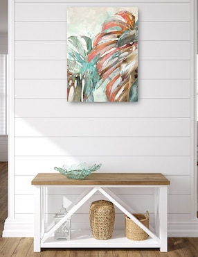 Cuadro decorativo Hojas de arte lineal I técnica mixta Cuadros Jr Floración